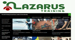 Desktop Screenshot of lazarustraining.co.uk